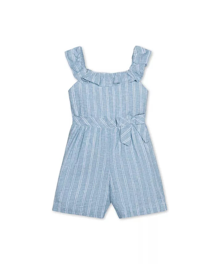 Детский комбинезон на девочку с рюшами на воротнике из льна на кнопках Hope & Henry, синий
Детский комбинезон на девочку с рюшами на воротнике из льна на кнопках Hope & Henry, синий