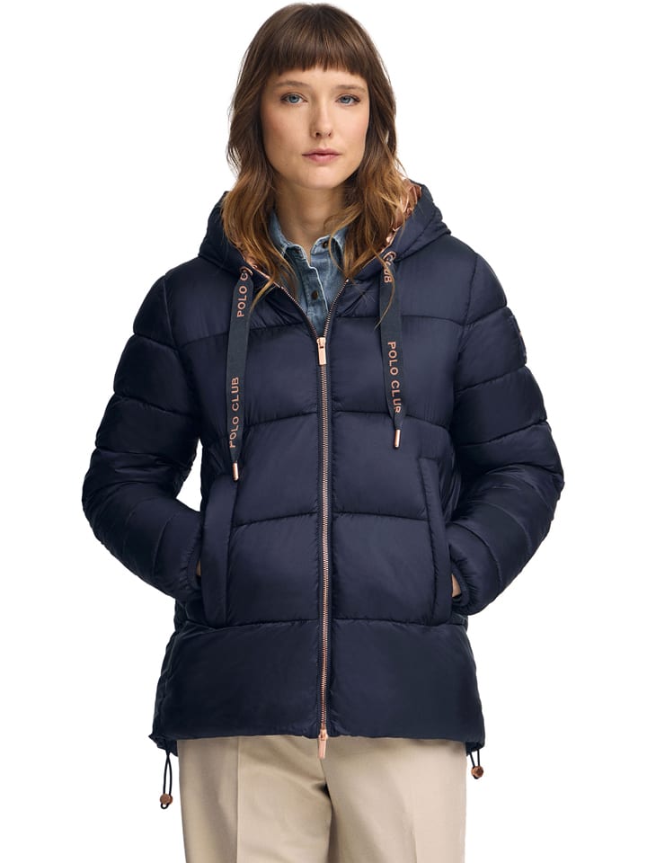 Polo Club Стеганая куртка темно-синего цвета
Polo Club Стеганая куртка темно-синего цвета