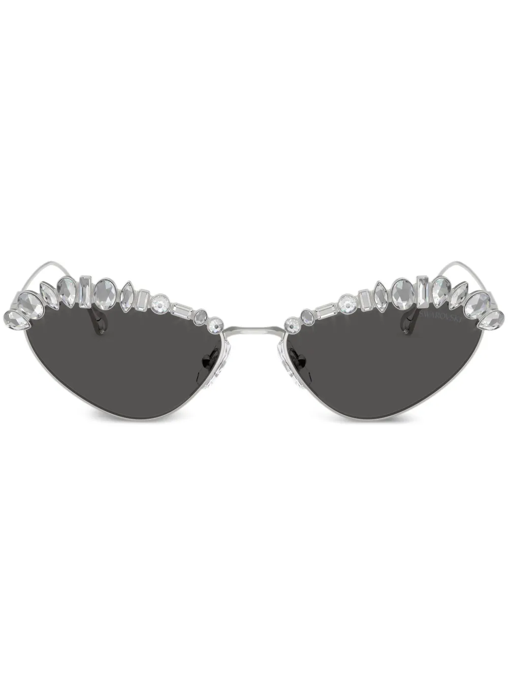 Солнцезащитные очки в оправе 'кошачий глаз' Swarovski, серебяный
Солнцезащитные очки в оправе 'кошачий глаз' Swarovski, серебяный