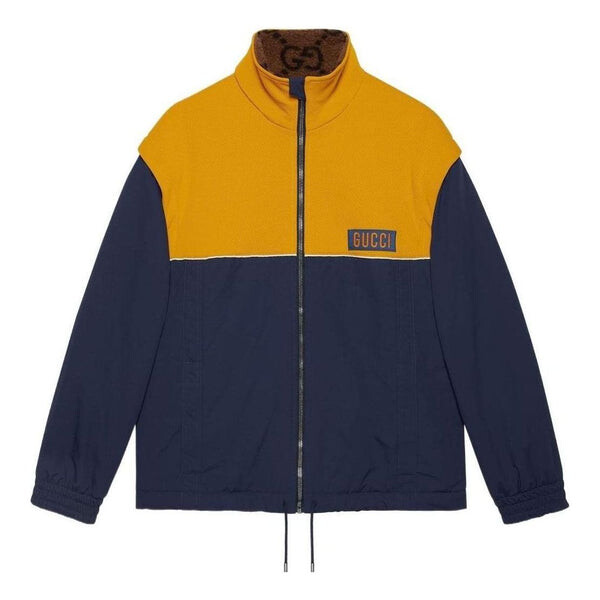 Куртка i technical jersey jacket with detachable sleeves 'navy yellow' Gucci, синий 
Куртка i technical jersey jacket with detachable sleeves 'navy yellow' Gucci, синий