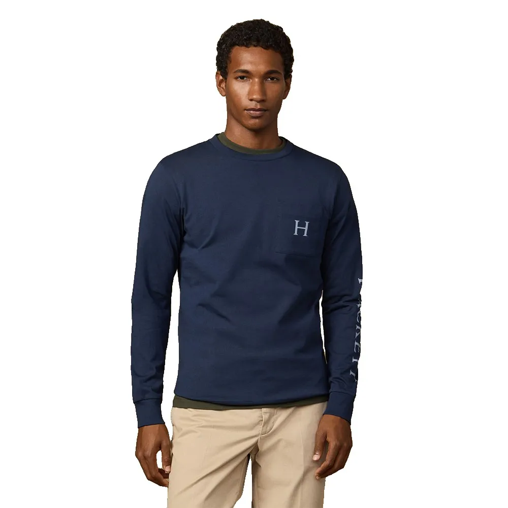 Футболка с длинным рукавом Hackett Heritage Peaks, синий
Футболка с длинным рукавом Hackett Heritage Peaks, синий