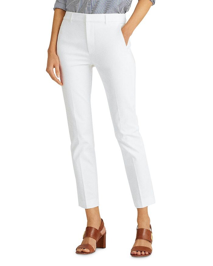 Брюки узкого кроя с высокой посадкой Lauren Ralph Lauren, белый
Брюки узкого кроя с высокой посадкой Lauren Ralph Lauren, белый