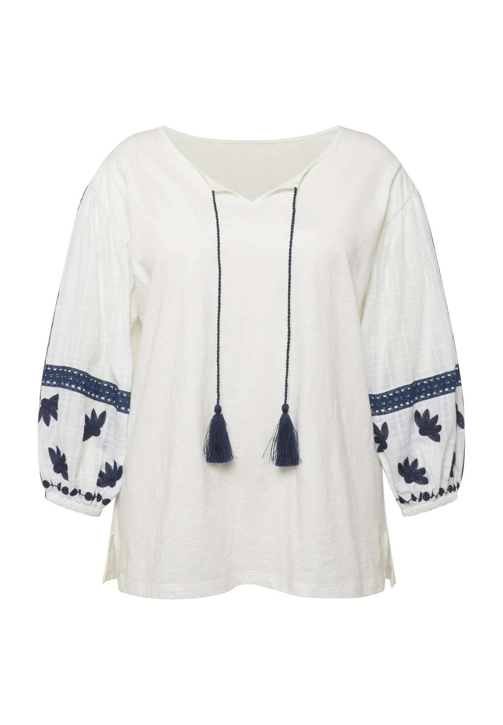 Туника EMBROIDERED Ulla Popken, белый 
Туника EMBROIDERED Ulla Popken, белый