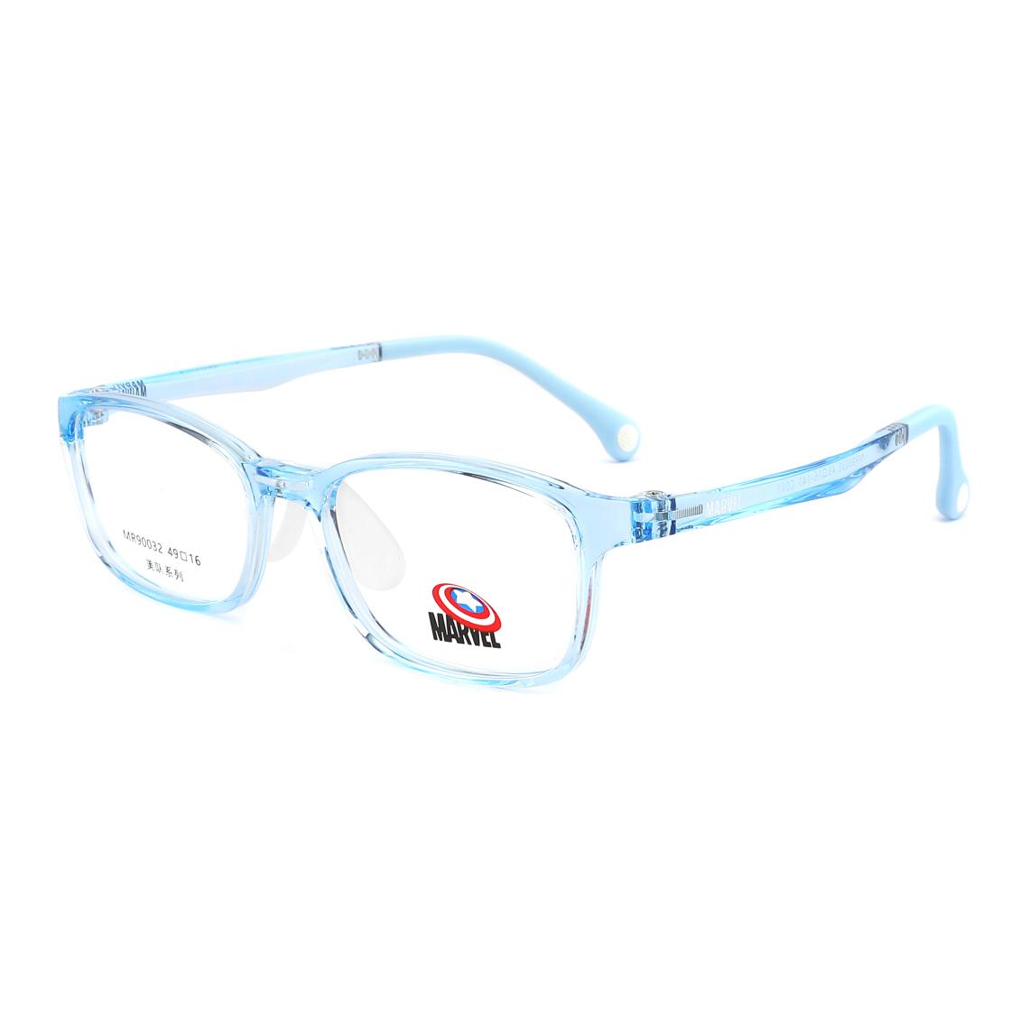 MARVEL Пластиковая круглая оправа для очков детская, Transparent Blue