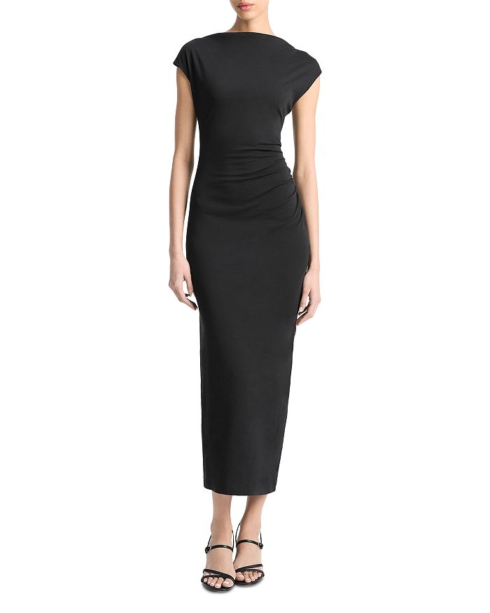 Платье-майка с драпировкой на шее Vince, синий
Платье-майка с драпировкой на шее Vince, синий