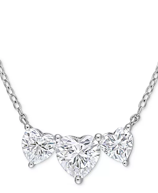 Ожерелье с подвеской в форме тройного сердца из муассанита, 17 дюймов (2 карата) из стерлингового серебра Macy'S, white
Ожерелье с подвеской в форме тройного сердца из муассанита, 17 дюймов (2 карата) из стерлингового серебра Macy'S, white