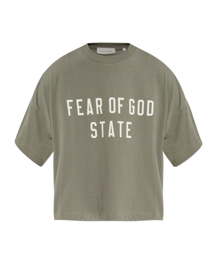Футболка с напечатанным логотипом Fear Of God, зеленый
Футболка с напечатанным логотипом Fear Of God, зеленый