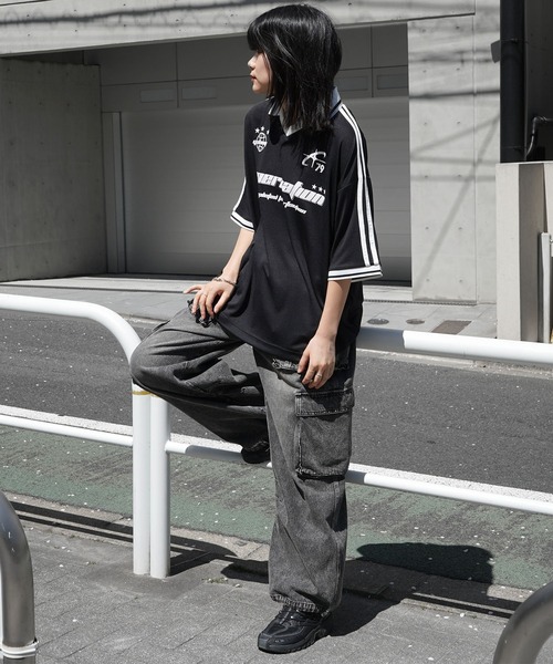 Футболка с коротким рукавом и воротником, униформа, унисекс ILL'S, черный
Футболка с коротким рукавом и воротником, униформа, унисекс ILL'S, черный