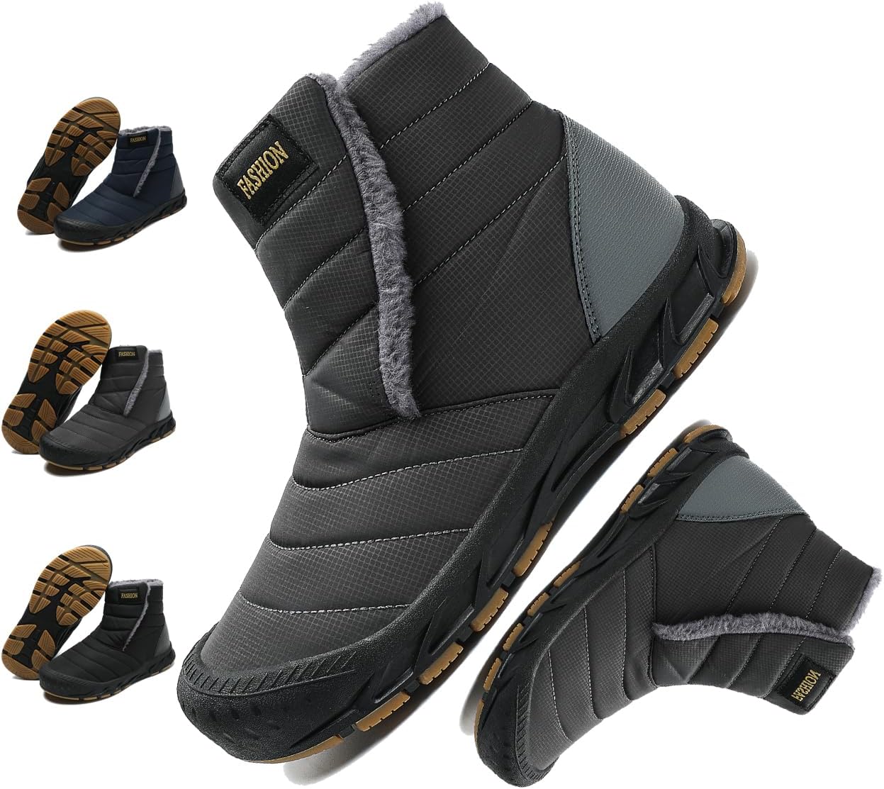 Зимние ботинки для женщин и мужчин с молнией, с теплым мехом, на выход, короткие снежные ботинки, противоскользящие, водонепроницаемые, удобные для улицы Generic, серый
Зимние ботинки для женщин и мужчин с молнией, с теплым мехом, на выход, короткие снежные ботинки, противоскользящие, водонепроницаемые, удобные для улицы Generic, серый