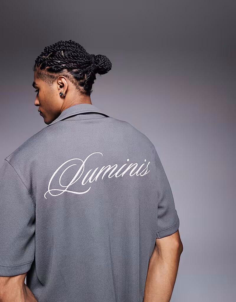 Светящаяся рубашка River Island luminis в сером цвете 
Светящаяся рубашка River Island luminis в сером цвете