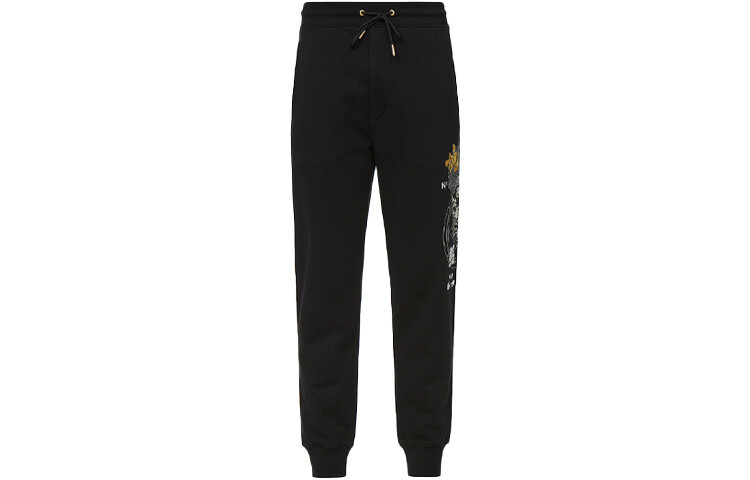 Трикотажные спортивные штаны мужские черные Evisu, черный
Трикотажные спортивные штаны мужские черные Evisu, черный