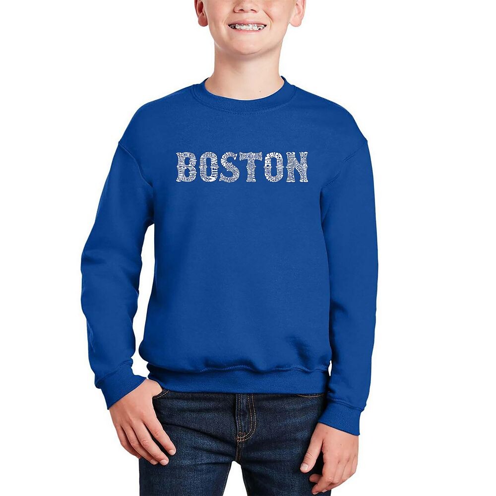 Boston Neighborhoods — толстовка с круглым вырезом Word Art для мальчиков LA Pop Art, цвет Royal
Boston Neighborhoods — толстовка с круглым вырезом Word Art для мальчиков LA Pop Art, цвет Royal