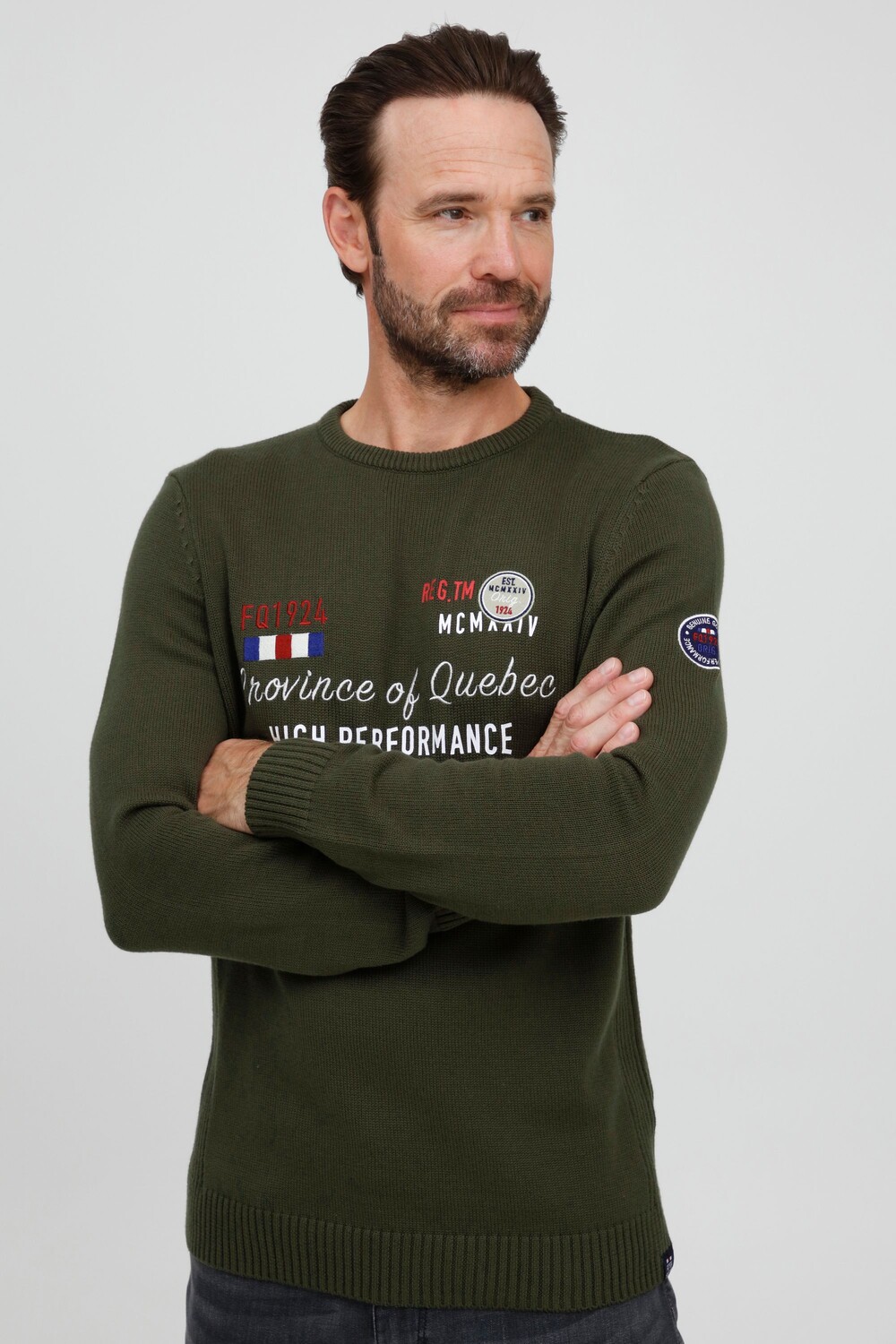 Пуловер FQ1924 Strick FQErlo, зеленый 
Пуловер FQ1924 Strick FQErlo, зеленый