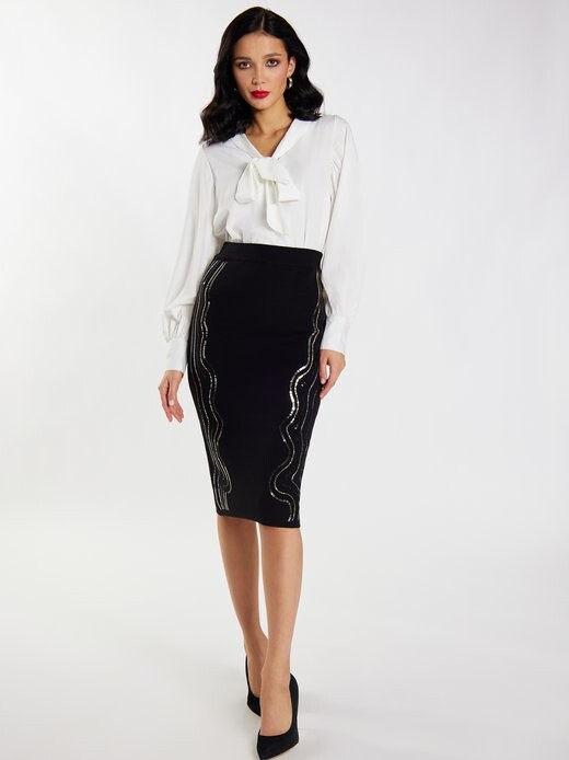 Вязаная юбка миди Faina, черный
Вязаная юбка миди Faina, черный