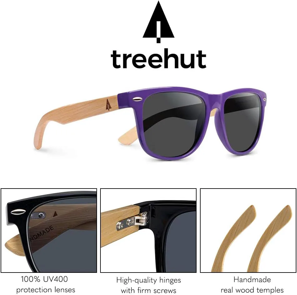 Деревянные бамбуковые дужки для солнцезащитных очков Treehut, классический ретро-стиль, квадратные деревянные солнцезащитные очки, Purple Frame W/Treehut Pouch
Деревянные бамбуковые дужки для солнцезащитных очков Treehut, классический ретро-стиль, квадратные деревянные солнцезащитные очки, Purple Frame W/Treehut Pouch