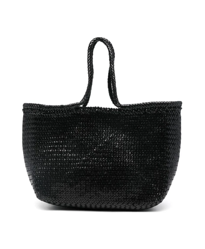 Черная кожаная сумка с плетеной ручкой Dragon Diffusion, черный
Черная кожаная сумка с плетеной ручкой Dragon Diffusion, черный