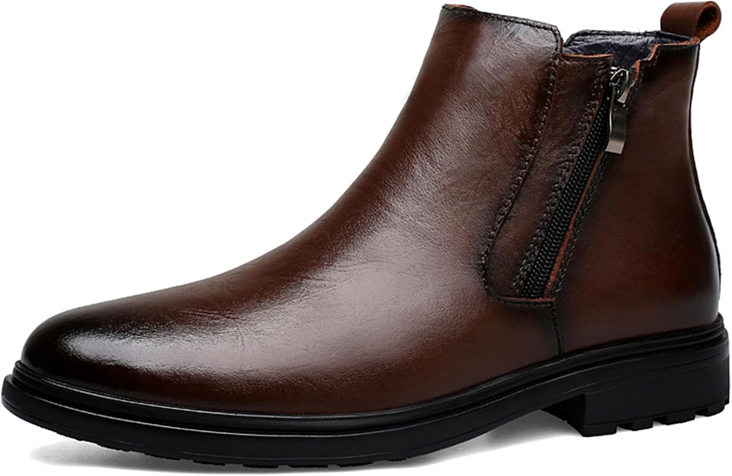 Мужские классические ретро черно-коричневые ботинки Челси с боковой молнией, модель оксфорд или чукка на щиколотку Abborora
Мужские классические ретро черно-коричневые ботинки Челси с боковой молнией, модель оксфорд или чукка на щиколотку Abborora