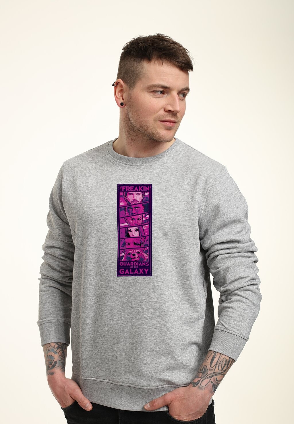 Толстовка GUARDIANS OF THE GALAXY VOL. 3 GG FREAKIN' PINK Marvel, цвет Mottled Light Grey
Толстовка GUARDIANS OF THE GALAXY VOL. 3 GG FREAKIN' PINK Marvel, цвет Mottled Light Grey