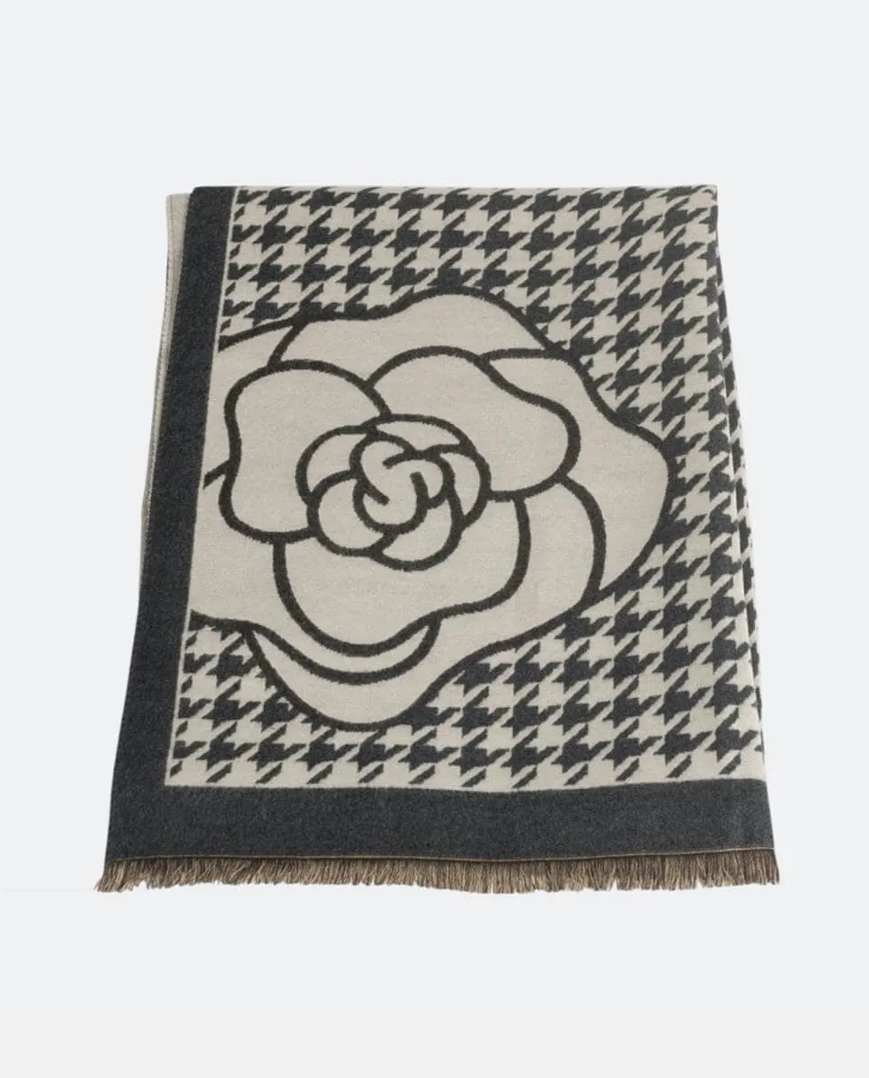 Прямоугольный жаккардовый шарф в узор «гусиная лапка», классический и изысканный стиль для женщин Kbas, серый
Прямоугольный жаккардовый шарф в узор «гусиная лапка», классический и изысканный стиль для женщин Kbas, серый