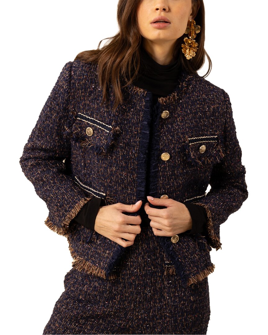 Кардиган Hale Bob Malani из шерсти с добавками, синий
Кардиган Hale Bob Malani из шерсти с добавками, синий