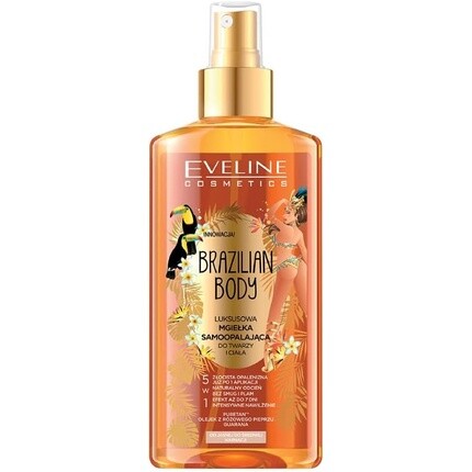 Brazil Body Роскошный спрей-автозагар 5в1 для лица и тела 150мл, Eveline Cosmetics
Brazil Body Роскошный спрей-автозагар 5в1 для лица и тела 150мл, Eveline Cosmetics