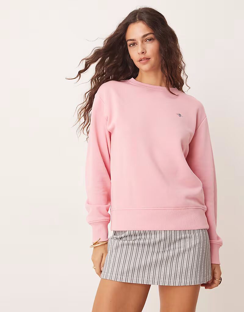 Толстовка GANT с круглым вырезом и логотипом щита розового цвета
Толстовка GANT с круглым вырезом и логотипом щита розового цвета