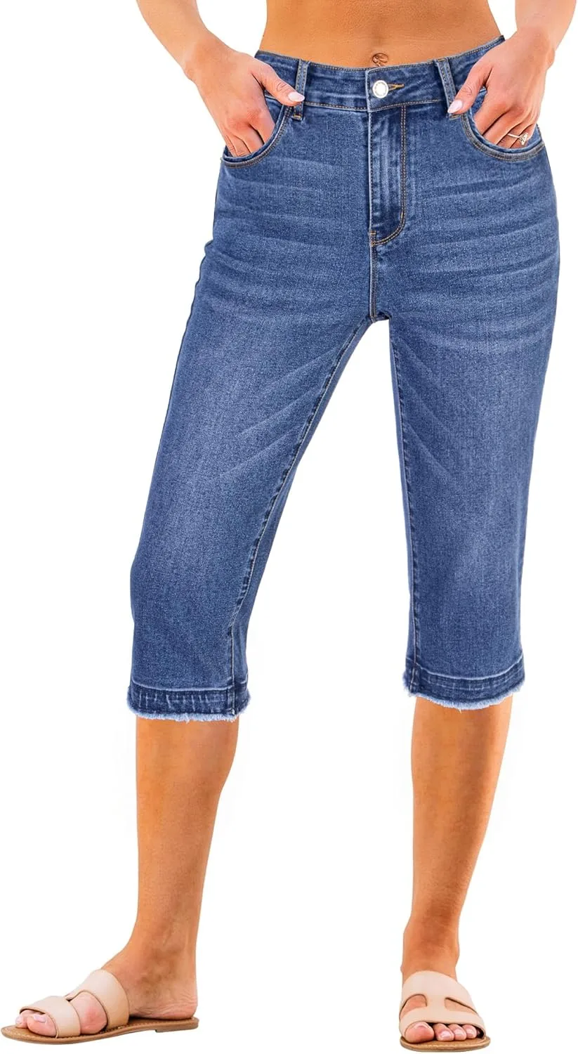 Женские джинсы-капри luvamia Mid Rise с потертостями и необработанным краем
Женские джинсы-капри luvamia Mid Rise с потертостями и необработанным краем