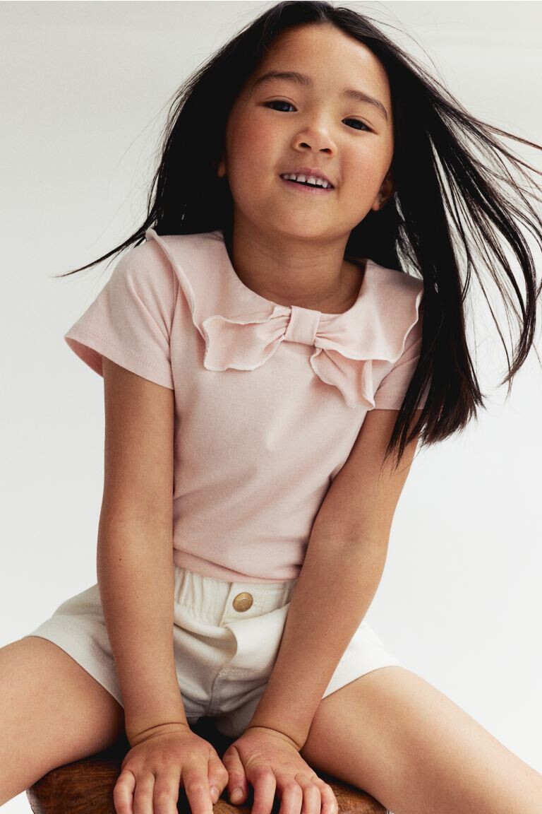 Рубашка из джерси с воротником H&M, розовый
Рубашка из джерси с воротником H&M, розовый