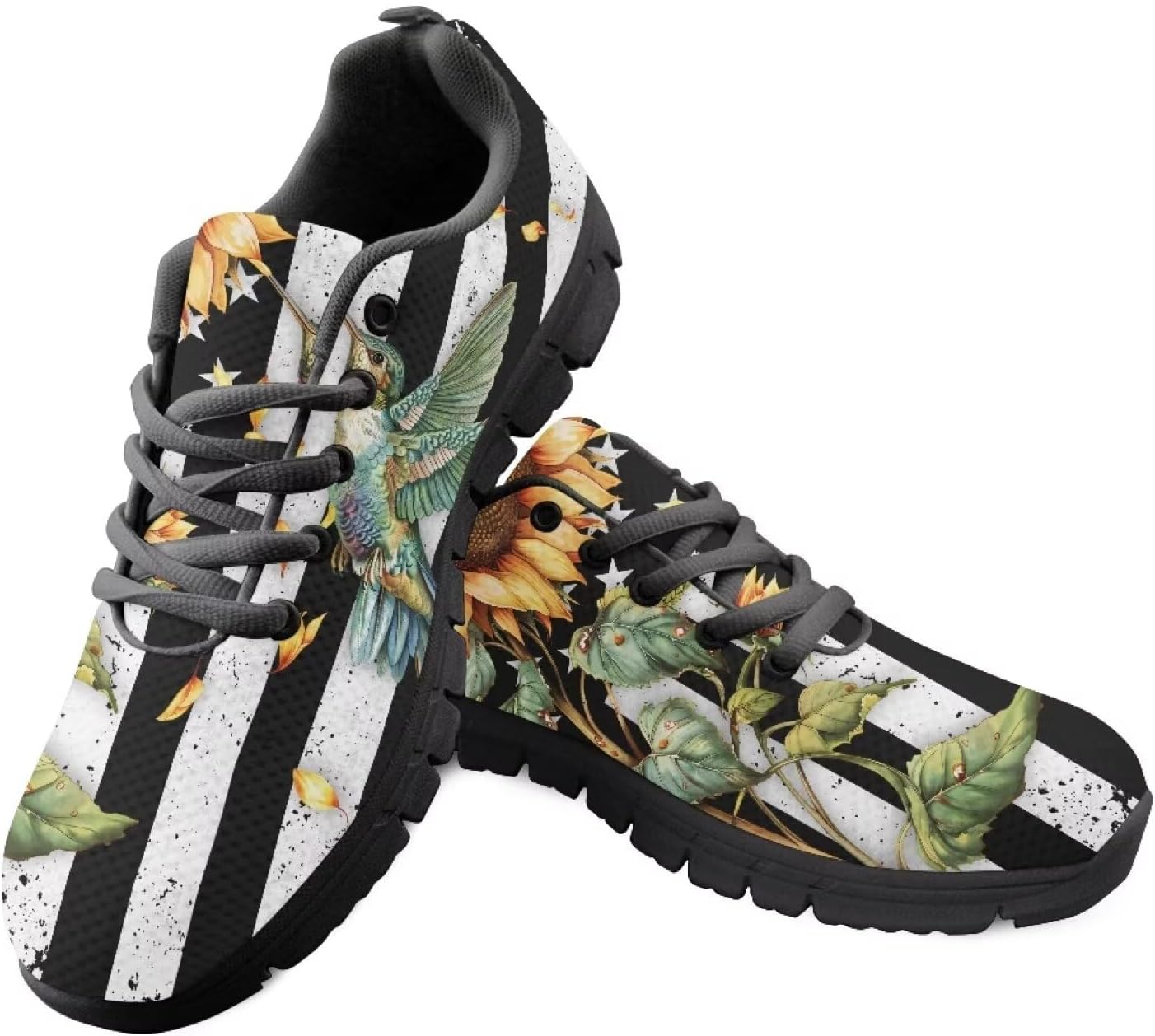 HUGS IDEA Кроссовки для бега с британским флагом для мужчин Легкие прогулочные обувь, American Flag Sunflower
HUGS IDEA Кроссовки для бега с британским флагом для мужчин Легкие прогулочные обувь, American Flag Sunflower