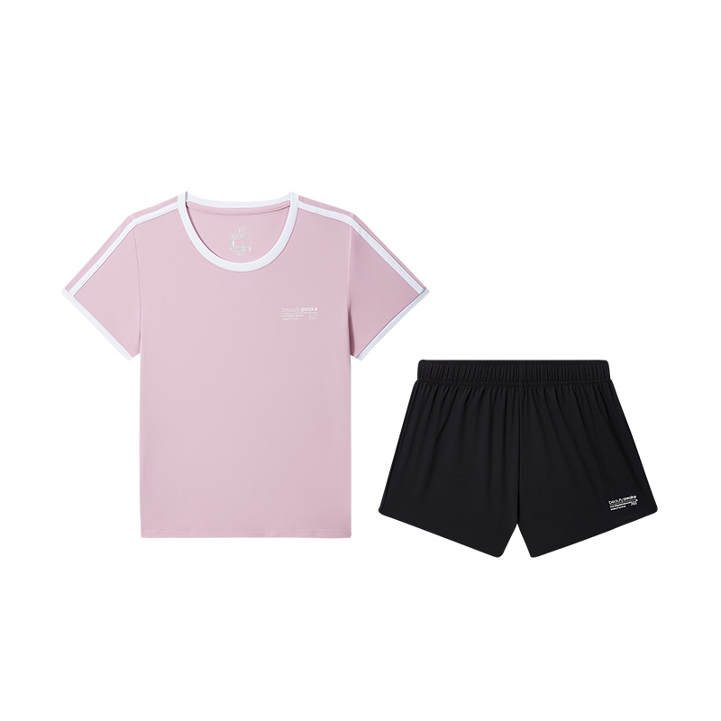 Разнообразие тренировочной коллекции Casual Sportswear Unisex Crew Neck тонкий 361°, set (lotus розовый short-sleeved shirt+basic черный shorts)
Разнообразие тренировочной коллекции Casual Sportswear Unisex Crew Neck тонкий 361°, set (lotus розовый short-sleeved shirt+basic черный shorts)