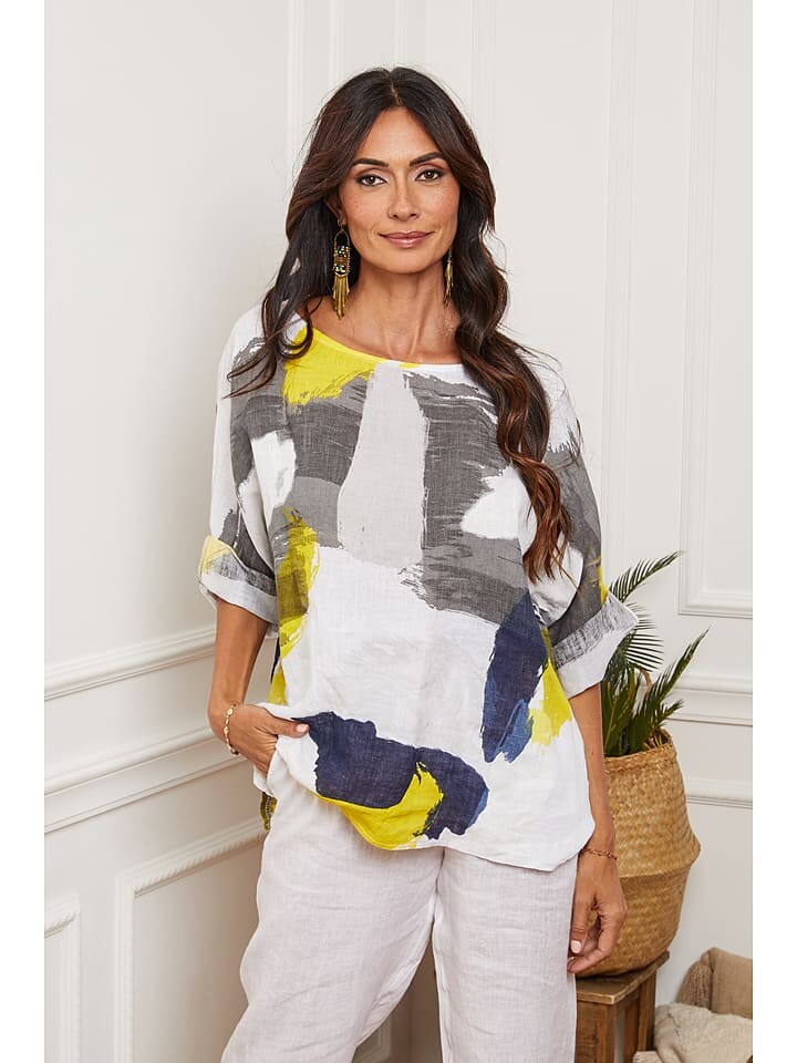 Блуза La Compagnie Du Lin, цвет weiß/bunt
Блуза La Compagnie Du Lin, цвет weiß/bunt