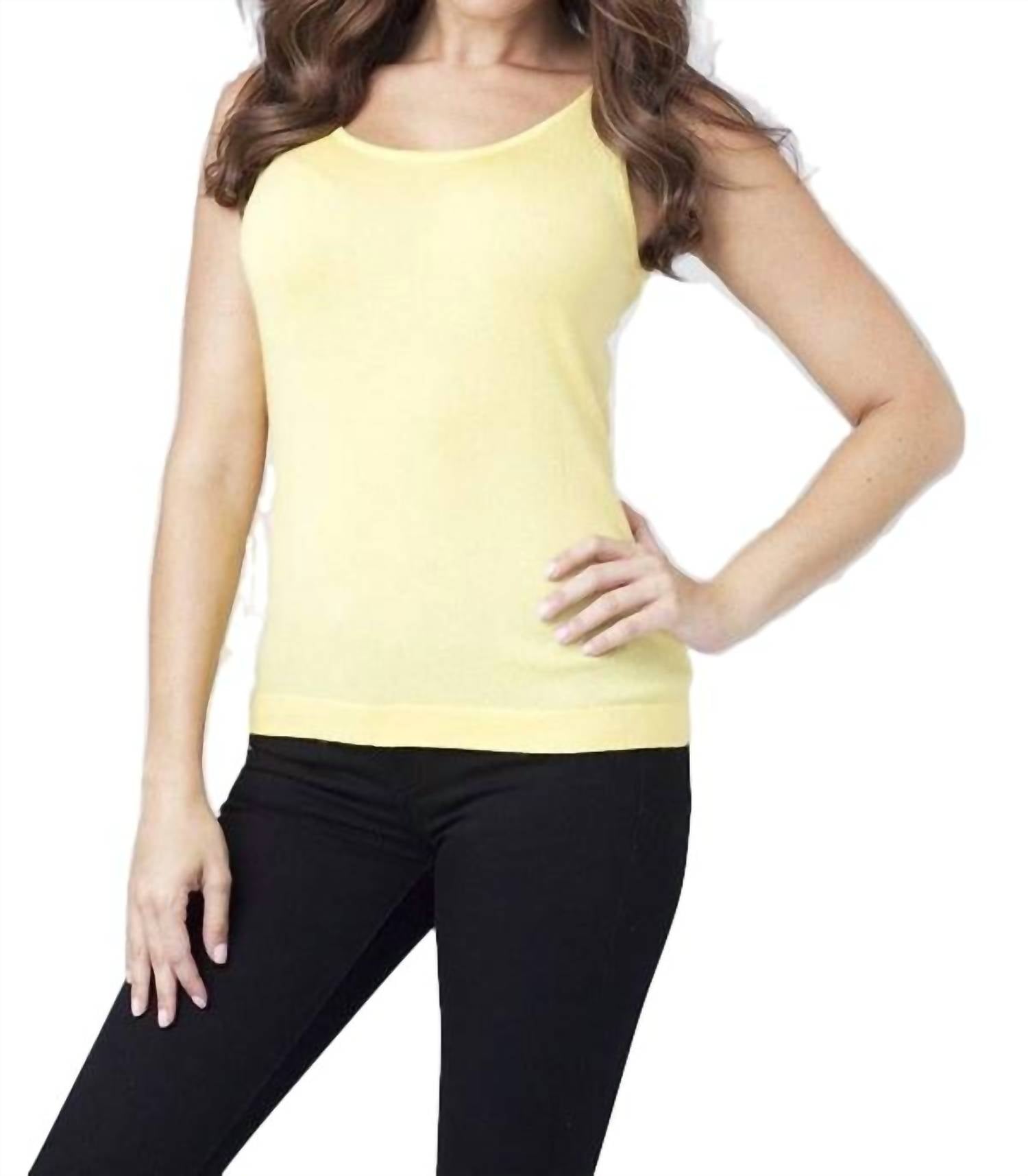 Майка, подходящая для бюстгальтера, желтого цвета ANGEL
Майка, подходящая для бюстгальтера, желтого цвета ANGEL