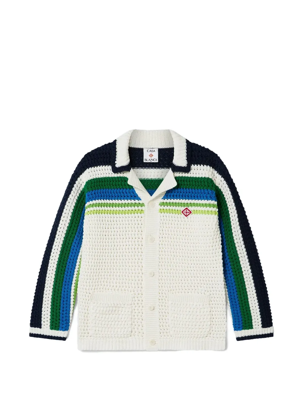 Рубашка в полоску, связанная крючком Casablanca Kids, белый
Рубашка в полоску, связанная крючком Casablanca Kids, белый