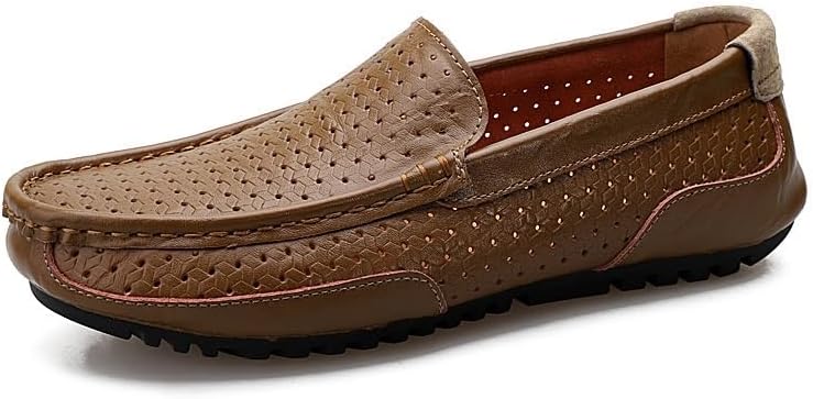 Мужские лоферы из дышащей перфорированной кожи, легкие и удобные для снятия, подходят для повседневной ходьбы, вождения и других случаев Zestrelax, коричневый
Мужские лоферы из дышащей перфорированной кожи, легкие и удобные для снятия, подходят для повседневной ходьбы, вождения и других случаев Zestrelax, коричневый