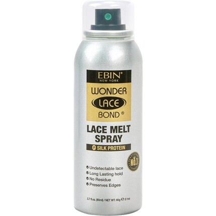 EBIN Wonder Lace Bond Lace Melt Аэрозольный спрей 80 мл Шелковый протеин Ebin New York
EBIN Wonder Lace Bond Lace Melt Аэрозольный спрей 80 мл Шелковый протеин Ebin New York