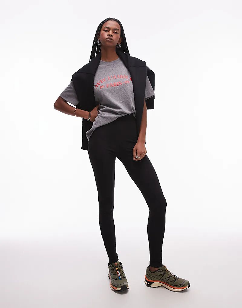 Структурированные леггинсы ARKET с застежкой-молнией по низу черного цвета
Структурированные леггинсы ARKET с застежкой-молнией по низу черного цвета