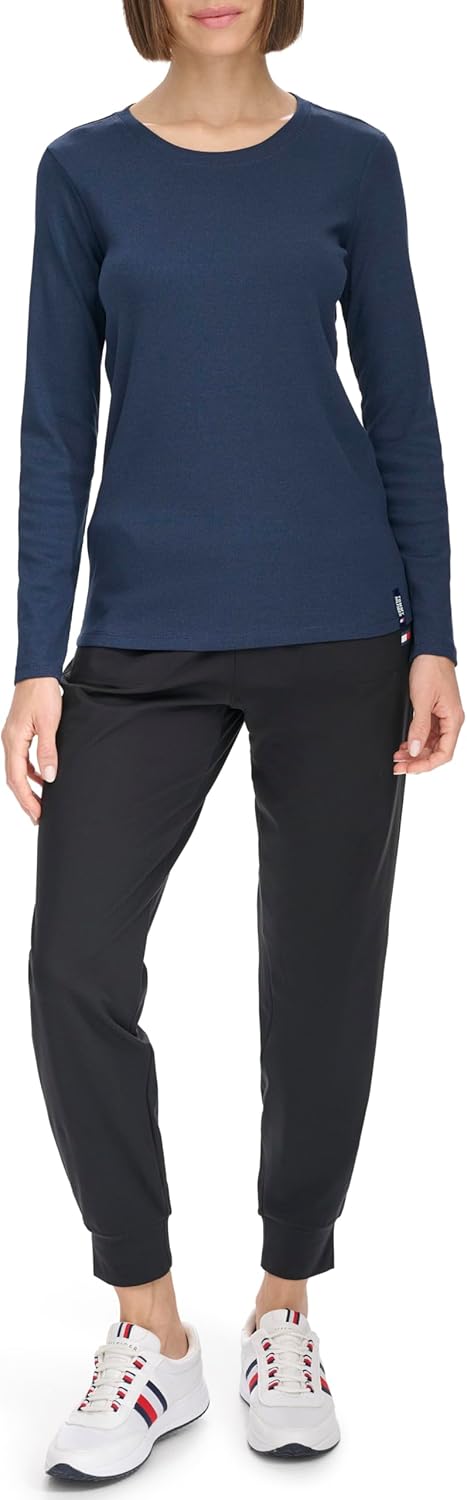 Женская рубашка Tommy Hilfiger с круглым вырезом и длинными рукавами в рубчик, Navy
Женская рубашка Tommy Hilfiger с круглым вырезом и длинными рукавами в рубчик, Navy