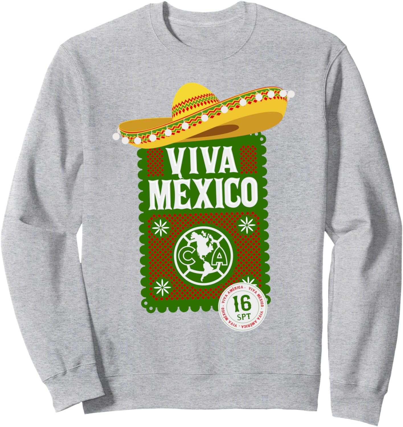 Клуб Америка - Толстовка ко Дню независимости Мексики Club America, серый
Клуб Америка - Толстовка ко Дню независимости Мексики Club America, серый