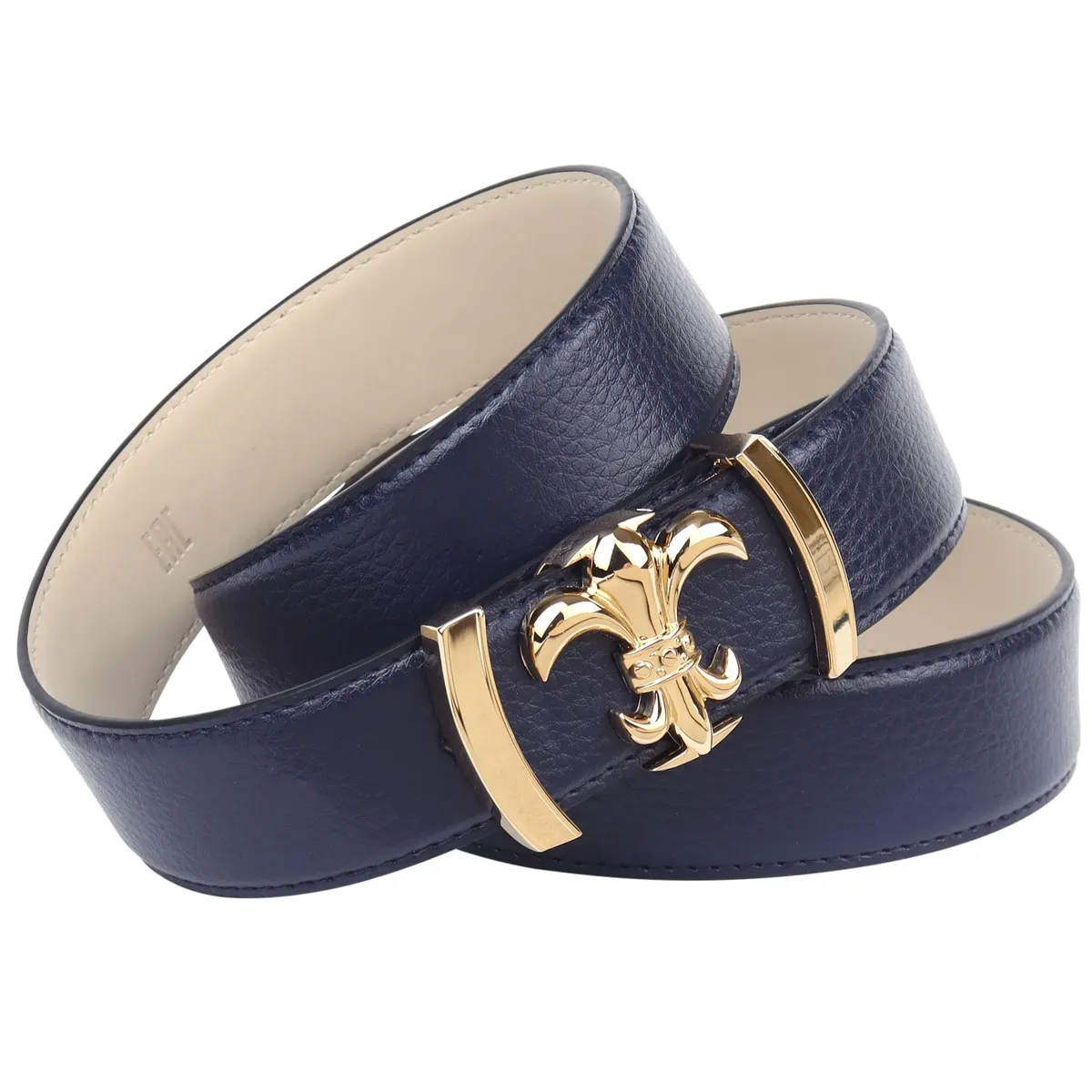 Кожаный ремень Anthoni Crown, темно-синий лакированный ремень с застежкой в виде лилии, синий
Кожаный ремень Anthoni Crown, темно-синий лакированный ремень с застежкой в виде лилии, синий