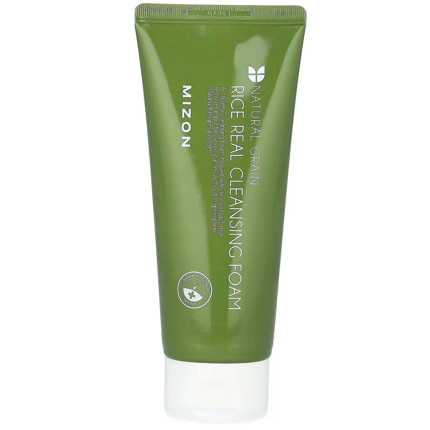 Очищающая пенка Mizon Natural Grain Rice Real, 150 мл
Очищающая пенка Mizon Natural Grain Rice Real, 150 мл