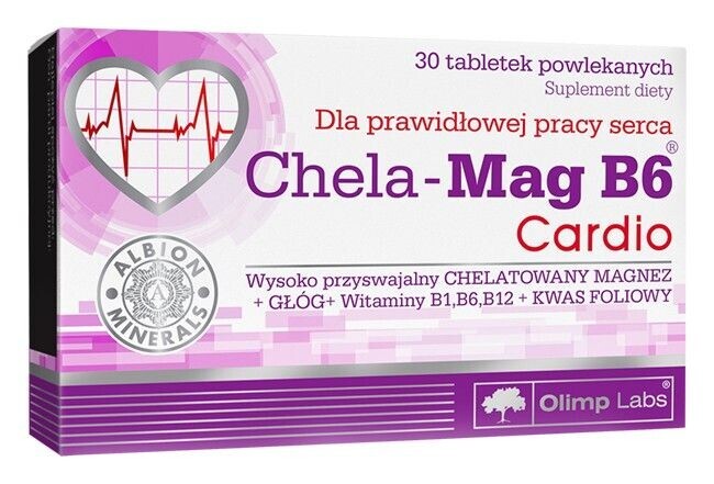 Chela Mag B6 Cardioтаблетки магния, 30 шт.
Chela Mag B6 Cardioтаблетки магния, 30 шт.
