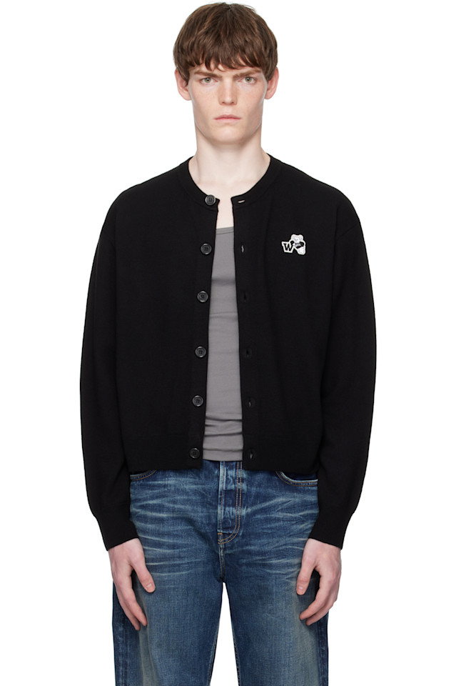 Кардиган с логотипом Teddy We11Done, черный
Кардиган с логотипом Teddy We11Done, черный