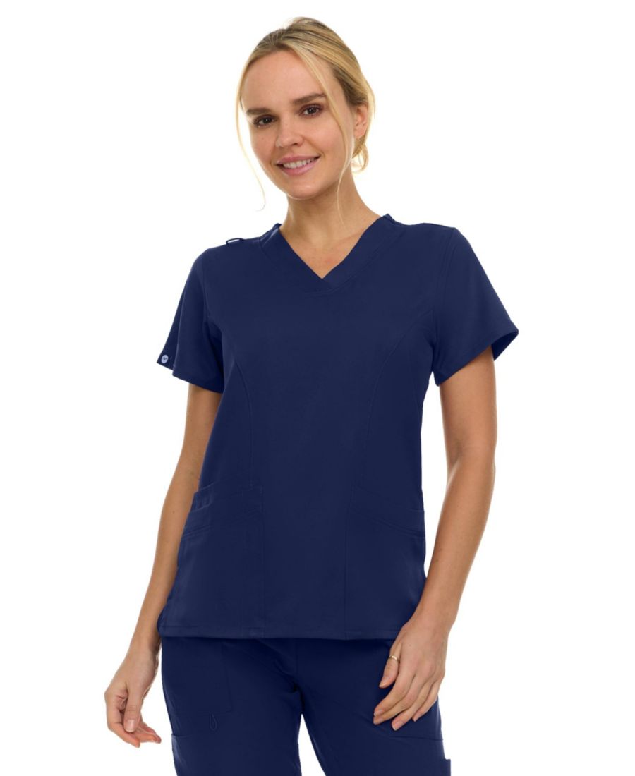 Женская медицинская блузка Eleanor с тремя карманами, эластичным V-образным вырезом, ярко-розового цвета, размер Medium Medichic, Navy
Женская медицинская блузка Eleanor с тремя карманами, эластичным V-образным вырезом, ярко-розового цвета, размер Medium Medichic, Navy