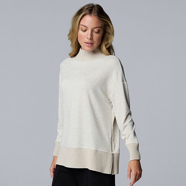 Женский свитшот с боковой молнией и отделкой из неопрена Simply Vera Vera Wang, Fossil Heather
Женский свитшот с боковой молнией и отделкой из неопрена Simply Vera Vera Wang, Fossil Heather