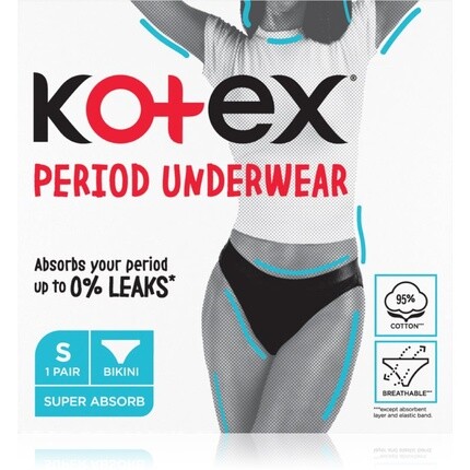 Периодическое нижнее белье Kotex, размер S — 1 шт.
Периодическое нижнее белье Kotex, размер S — 1 шт.