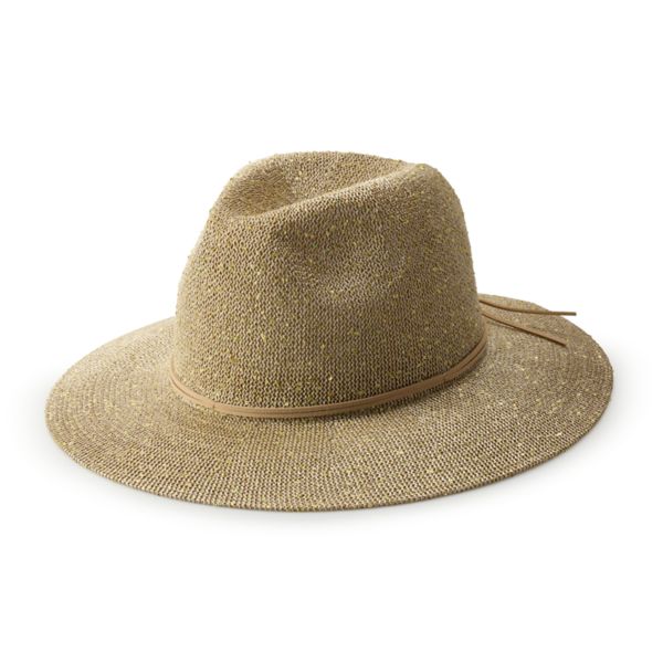 Женская фетровая шляпа с пайетками Sonoma Goods For Life, золотой 
Женская фетровая шляпа с пайетками Sonoma Goods For Life, золотой