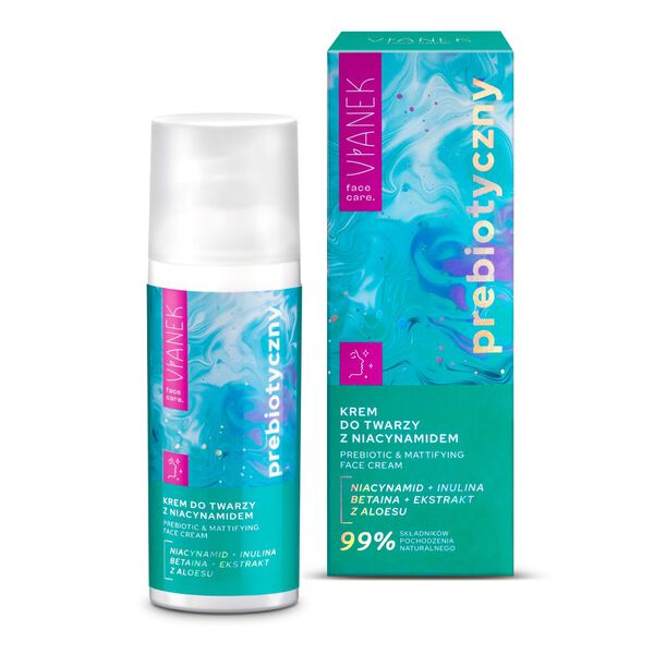 Матирующий крем для лица с ниацинамидом, 50 мл Vianek
Матирующий крем для лица с ниацинамидом, 50 мл Vianek