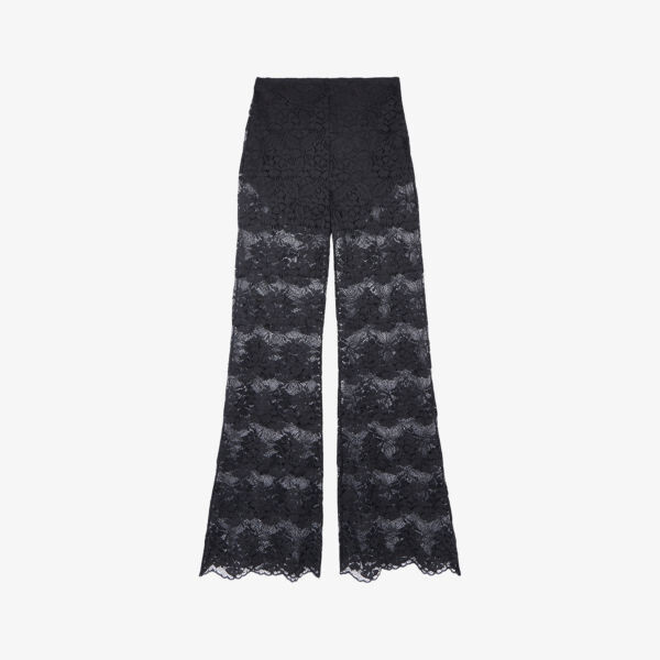 Брюки с высокой посадкой из эластичного кружева с цветочным принтом The Kooples, черный
Брюки с высокой посадкой из эластичного кружева с цветочным принтом The Kooples, черный