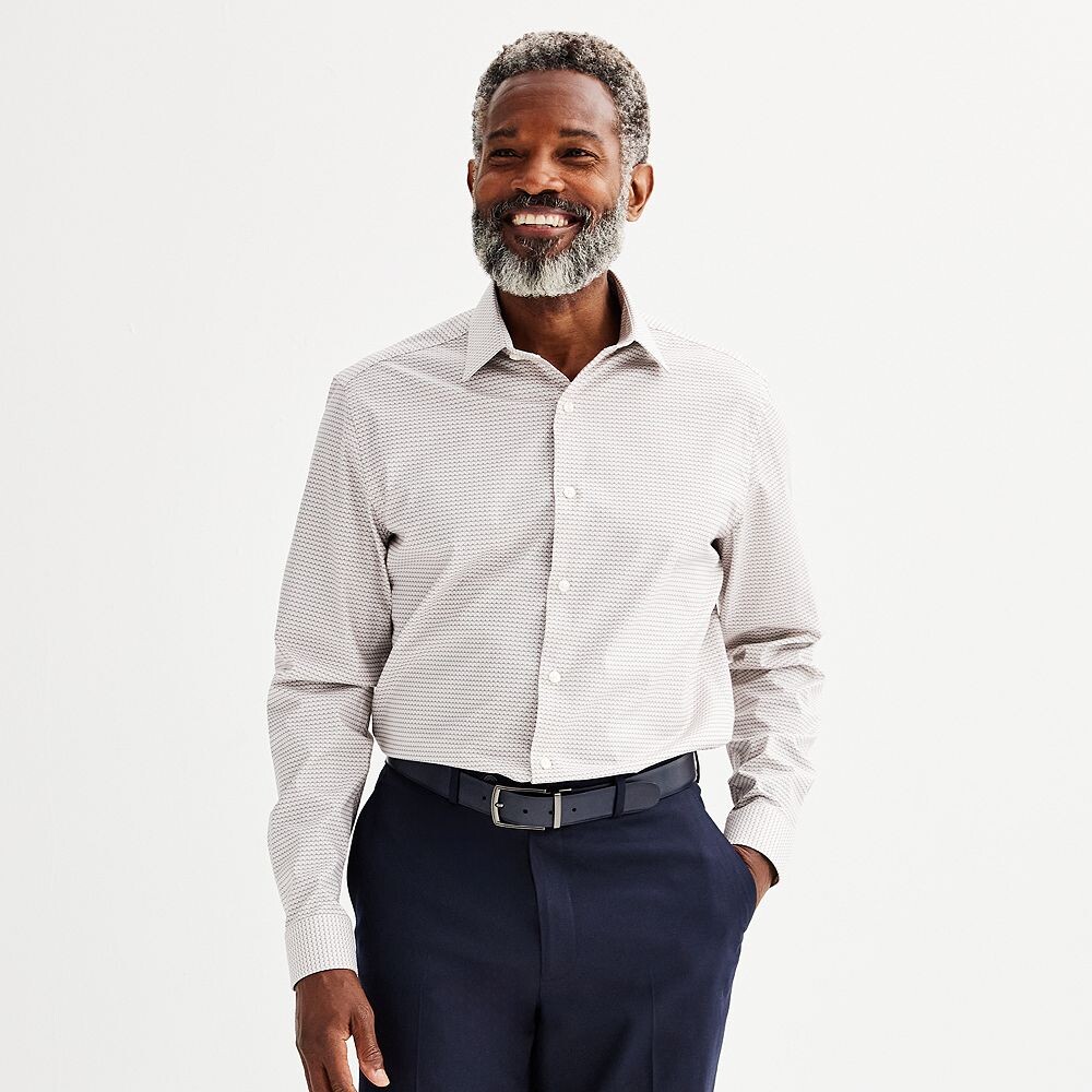 Мужская кв. Классическая рубашка обычного кроя 9 Premier Flex, устойчивая к морщинам Apt. 9, цвет Gray Pink Geo
Мужская кв. Классическая рубашка обычного кроя 9 Premier Flex, устойчивая к морщинам Apt. 9, цвет Gray Pink Geo