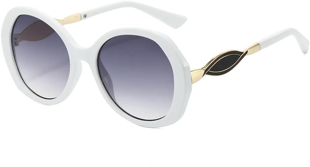 Солнцезащитные очки для мужчин и женщин - защита UV400 - линзы с градиентным покрытием, круглая оправа, для занятий спортом на открытом воздухе и вождения DSVIGF, White Grey
Солнцезащитные очки для мужчин и женщин - защита UV400 - линзы с градиентным покрытием, круглая оправа, для занятий спортом на открытом воздухе и вождения DSVIGF, White Grey